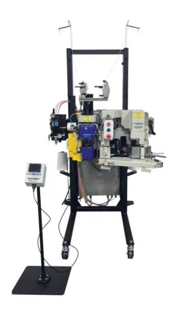 501-P plain sew system — nVenia high-speed inline bag closing system for industrial packaging, Vistasort