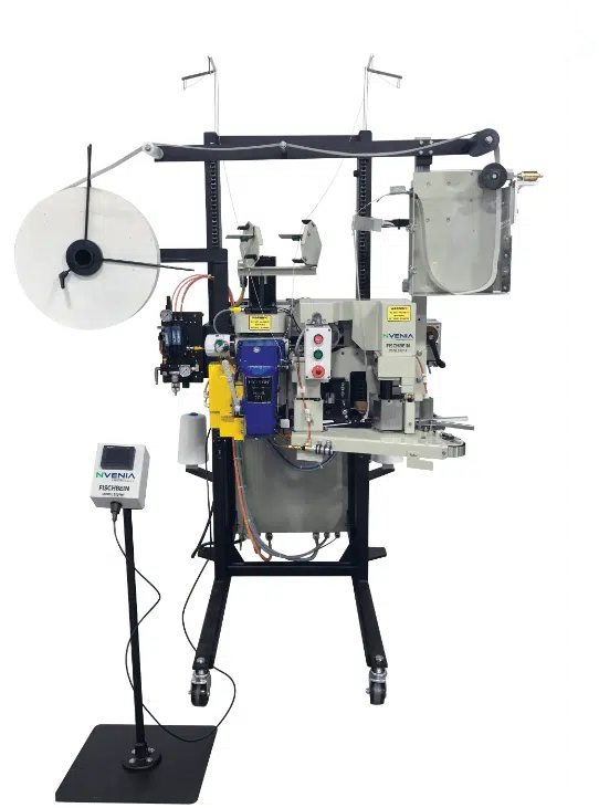 501-T tape sew system — nVenia high-speed inline tape bag closing system for continuous production lines, Vistasort