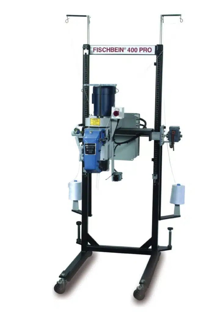 Bag closing equipment — Model 400 PRO Fischbein bag closer for agriculture and industrial packaging, Vistasort Saskatoon