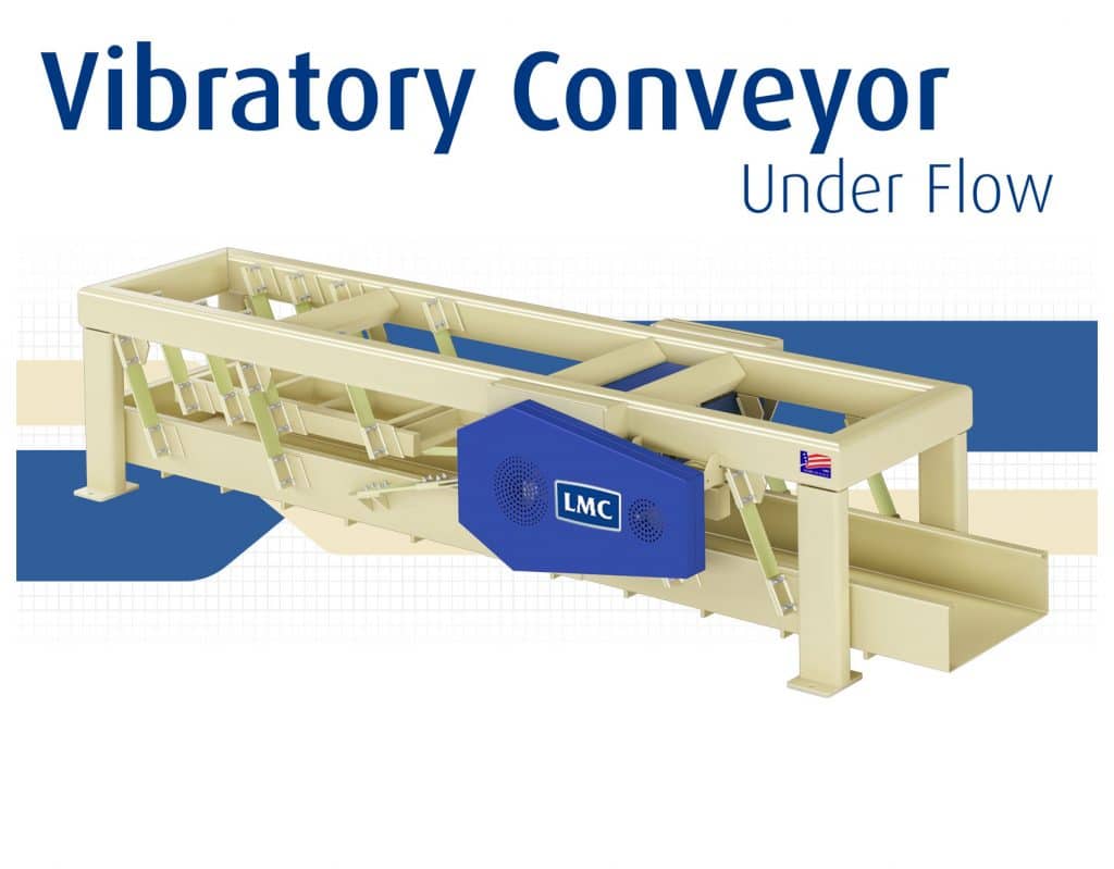 LMC Under Flow vibratory conveyor — US Series for seed and grain transfer under bins and equipment, supplied by Vistasort Canada
