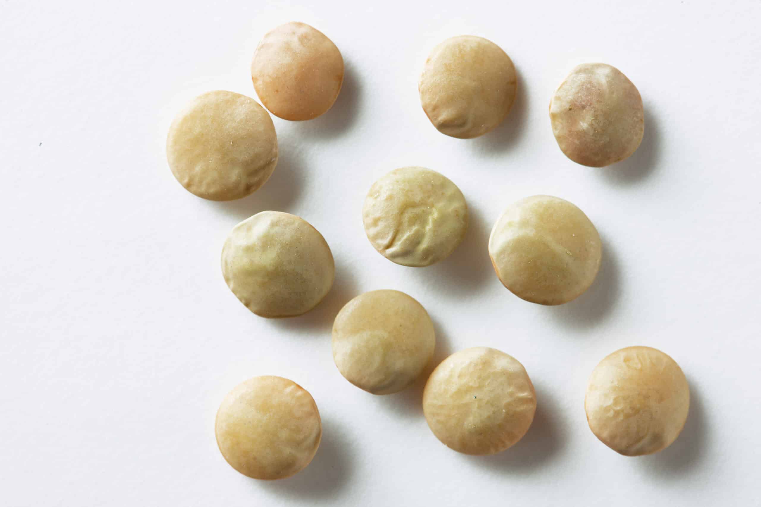 Edible bean and pulse cleaning equipment — cleaned green lentils, accepted product