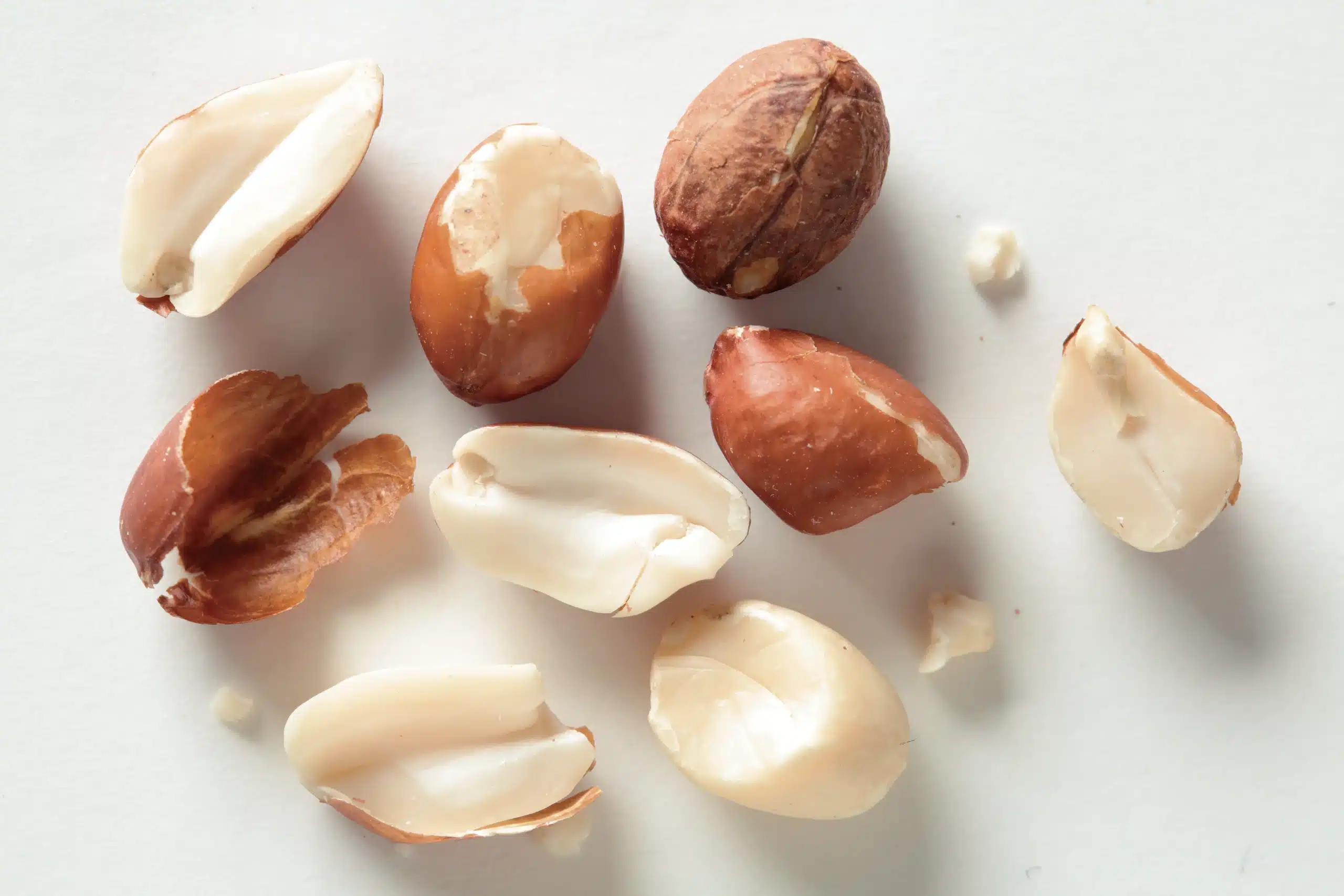 Peanut rejects removed by a VistaSort color sorter