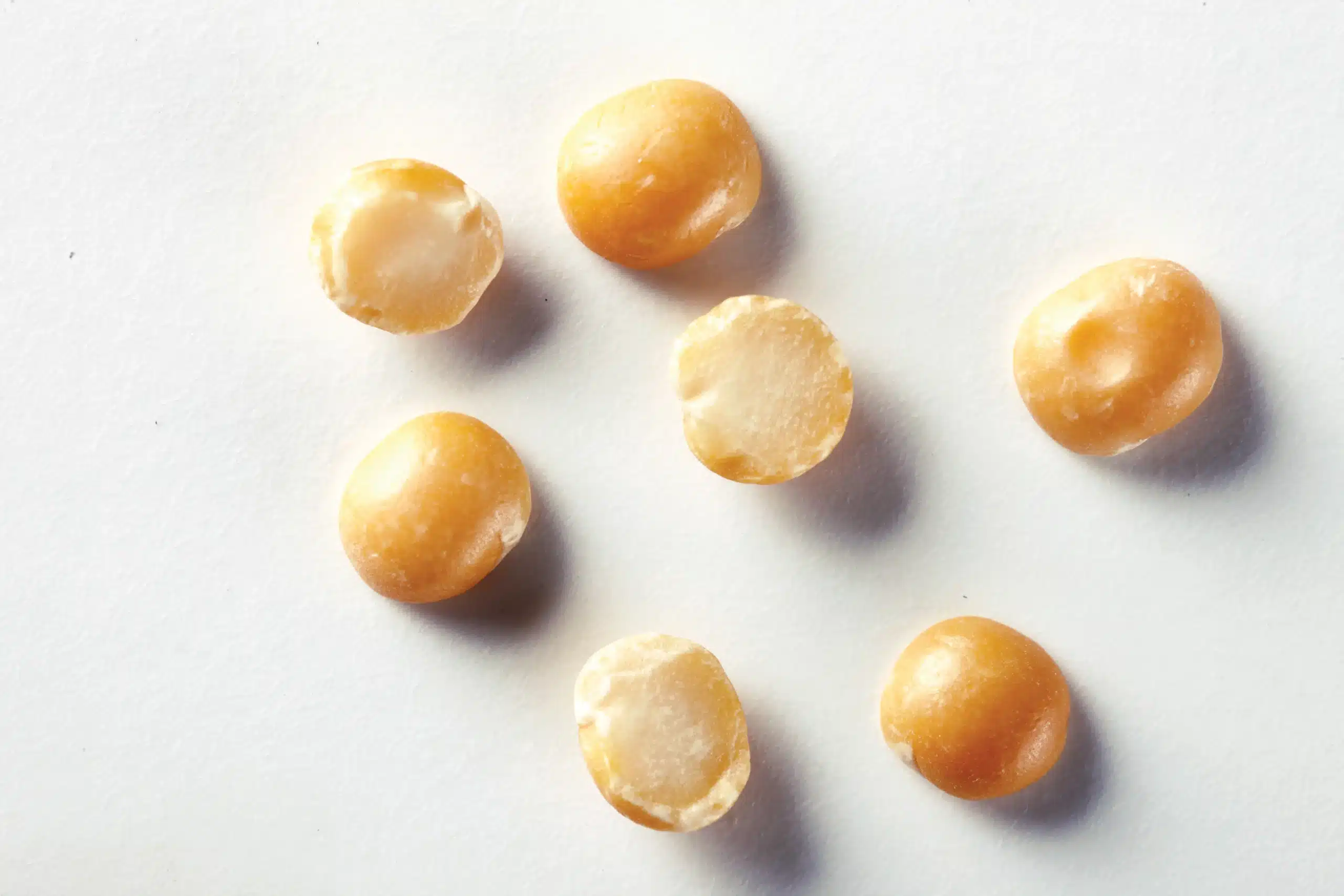 Yellow pea accepts sorted by a VistaSort color sorter